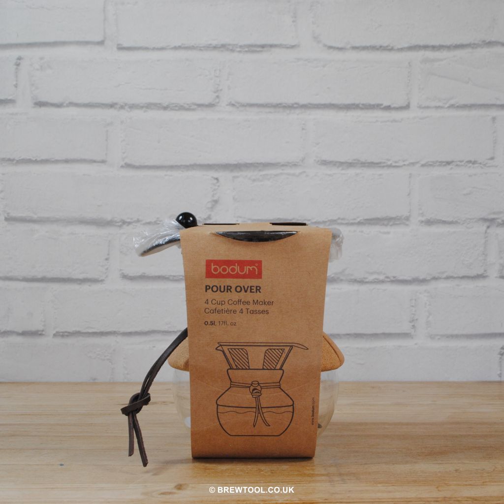 Packaging for Bodum Pour Over Coffee Maker With Cork Cover