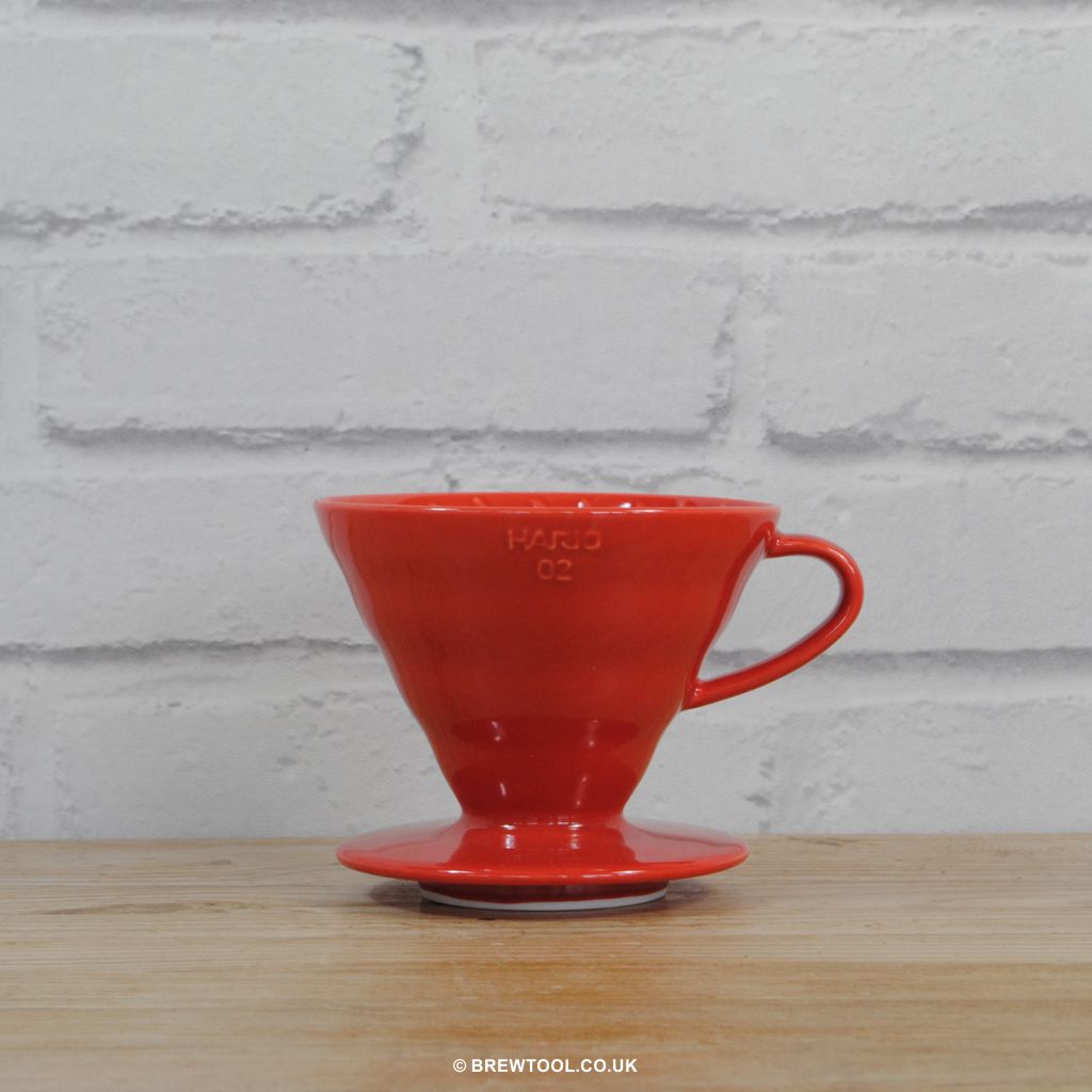 Hario V60 Ceramic Coffee Dripper in Red