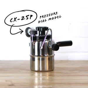 Bellman Stovetop Coffee and Espresso Maker CX-25P with Pressure Dial 